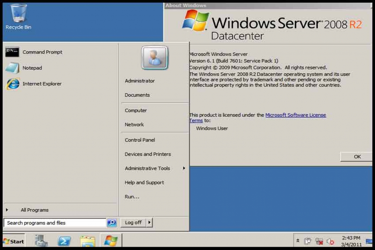 Разрешить пинг windows server 2008 r2